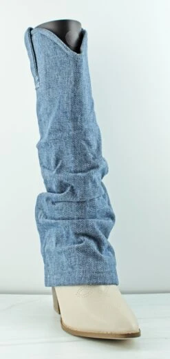 Imogen 1 Womens Denim Sleeve Mid Cowboy Boots
