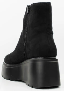 Bamboo Internal 17 Women's Flat Platform Ankle Booties 10 Bamboo Internal 17 Women's Flat Platform Ankle Booties -Bamboo Store Internal 17 BlackFS 2