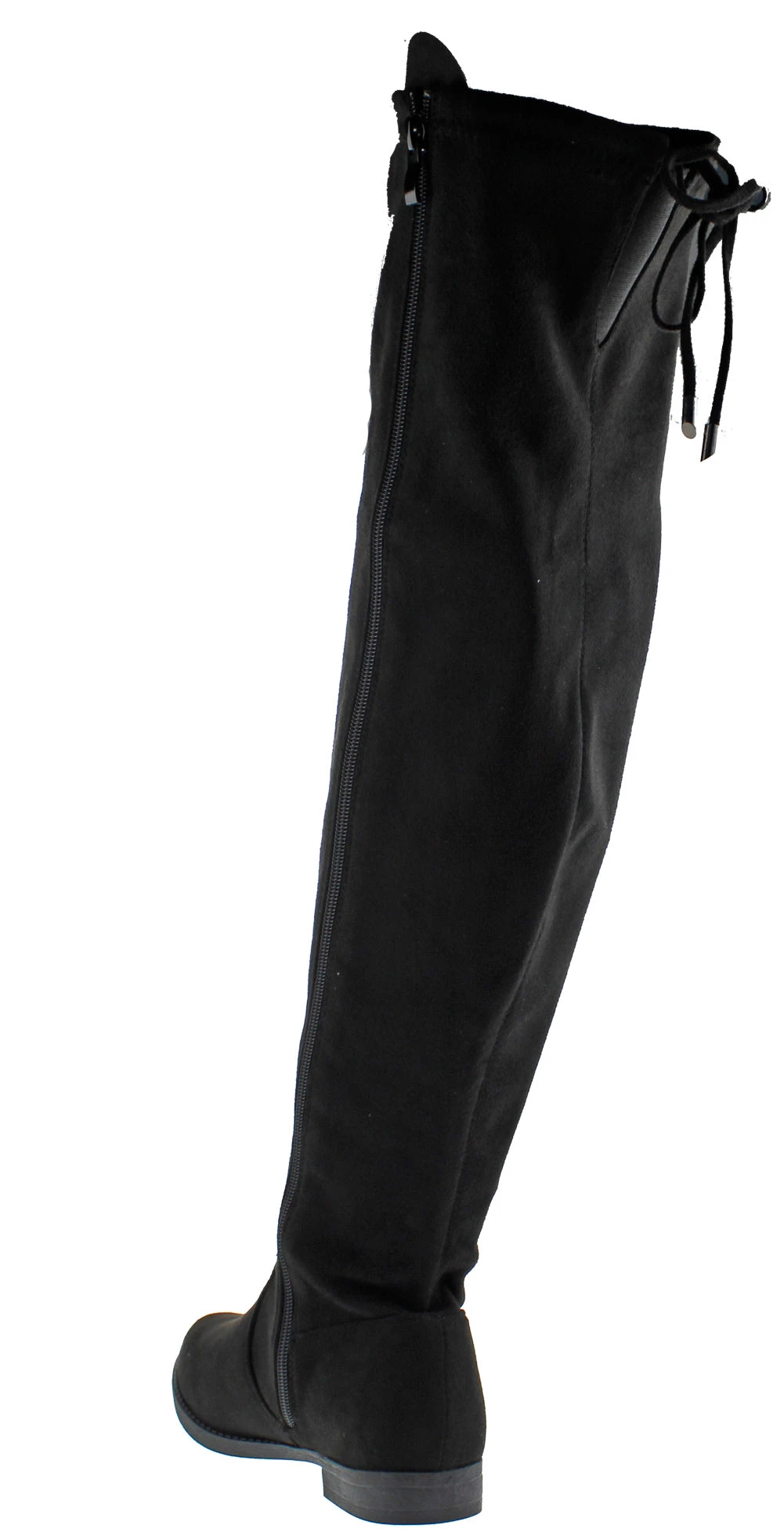 Isla 1 Women's Over The Knee Almond Toe Tie Back Boots 5 Isla 1 Women's Over The Knee Almond Toe Tie Back Boots - Image 3