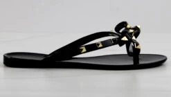 Forever Jelly 12 Womens Stud Embellished Jelly Flip Flops -Bamboo Store JELLY12BLACK 3