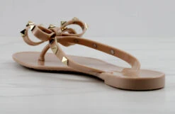 Forever Jelly 12 Womens Stud Embellished Jelly Flip Flops -Bamboo Store JELLY12NUDE 1