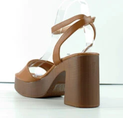 Java 7 Womens High Heel Platform Wooden Sandals -Bamboo Store Java7 1