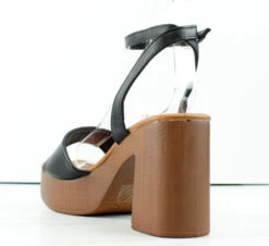 Java 7 Womens High Heel Platform Wooden Sandals -Bamboo Store Java7 4