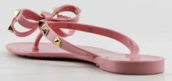 Forever Jelly 12 Womens Stud Embellished Jelly Flip Flops -Bamboo Store Jelly12Pink 3
