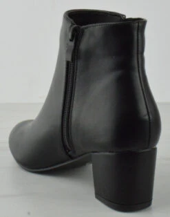 Forever Jessi 11 Women's Pointed Toe Square Block Heel Booties -Bamboo Store Jessi11Black 2