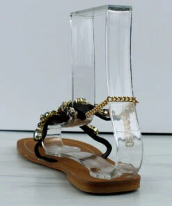 Forever Jewel-44 Womens Thong Strap Jeweled Flat Sandals -Bamboo Store Jewel 44 1