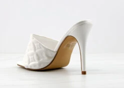 Jumeirah Womens Backless Designer Open Toe Heels -Bamboo Store JumeirahWhite 1