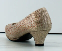 KP-101KM Little Girls Heeled Dress Shoe -Bamboo Store KP101km 1