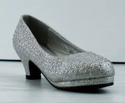 KP-101KM Little Girls Heeled Dress Shoe