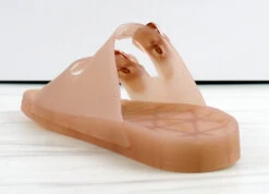 Bamboo Kabo 01 Womens Jelly Double Buckle Padded Sole Slip On Sandals -Bamboo Store Kabo 01 4