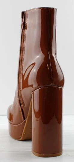 Kay 8 Women's Patent Chunky Platform Ankle Booties -Bamboo Store Kay8 2 b8b83eea d3c4 4daa a9a5 950ef6b6763c