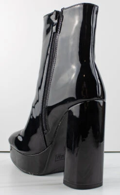 Kay 8 Women's Patent Chunky Platform Ankle Booties -Bamboo Store Kay8 9