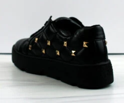 Kenzi Women's Quilted Studded Platform Sneakers -Bamboo Store Kenzi 1