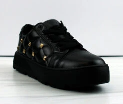 Kenzi Women's Quilted Studded Platform Sneakers
