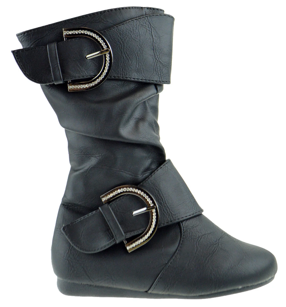 Klein 80KS Girl's Buckled Slouchy Rhinestone Riding Boot 7 Klein 80KS Girl's Buckled Slouchy Rhinestone Riding Boot - Image 5