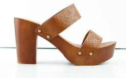 Kyriee 18B Womens Open Toe Wooden Heel Sandals -Bamboo Store Kyrie18b 6