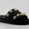 Living Womens Rhinestone Stud Embellished Slides 2 Living Womens Rhinestone Stud Embellished Slides -Bamboo Store LIVING 4