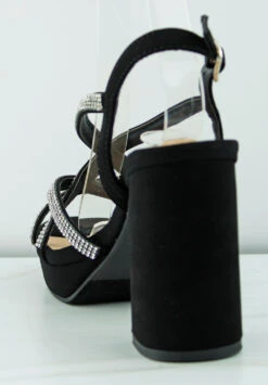 Lainey 17 Women's Platform Rhinestone Block Dress Heels -Bamboo Store Lainey17 2