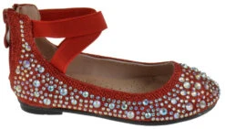 Larissa 83K Little Girls Rhinestone Elastic Strap Ballet Flats 27 Larissa 83K Little Girls Rhinestone Elastic Strap Ballet Flats -Bamboo Store Larissa83kred 2