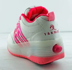 Little Kids Light Up Skating WheelShoes -Bamboo Store LightUpPink 3