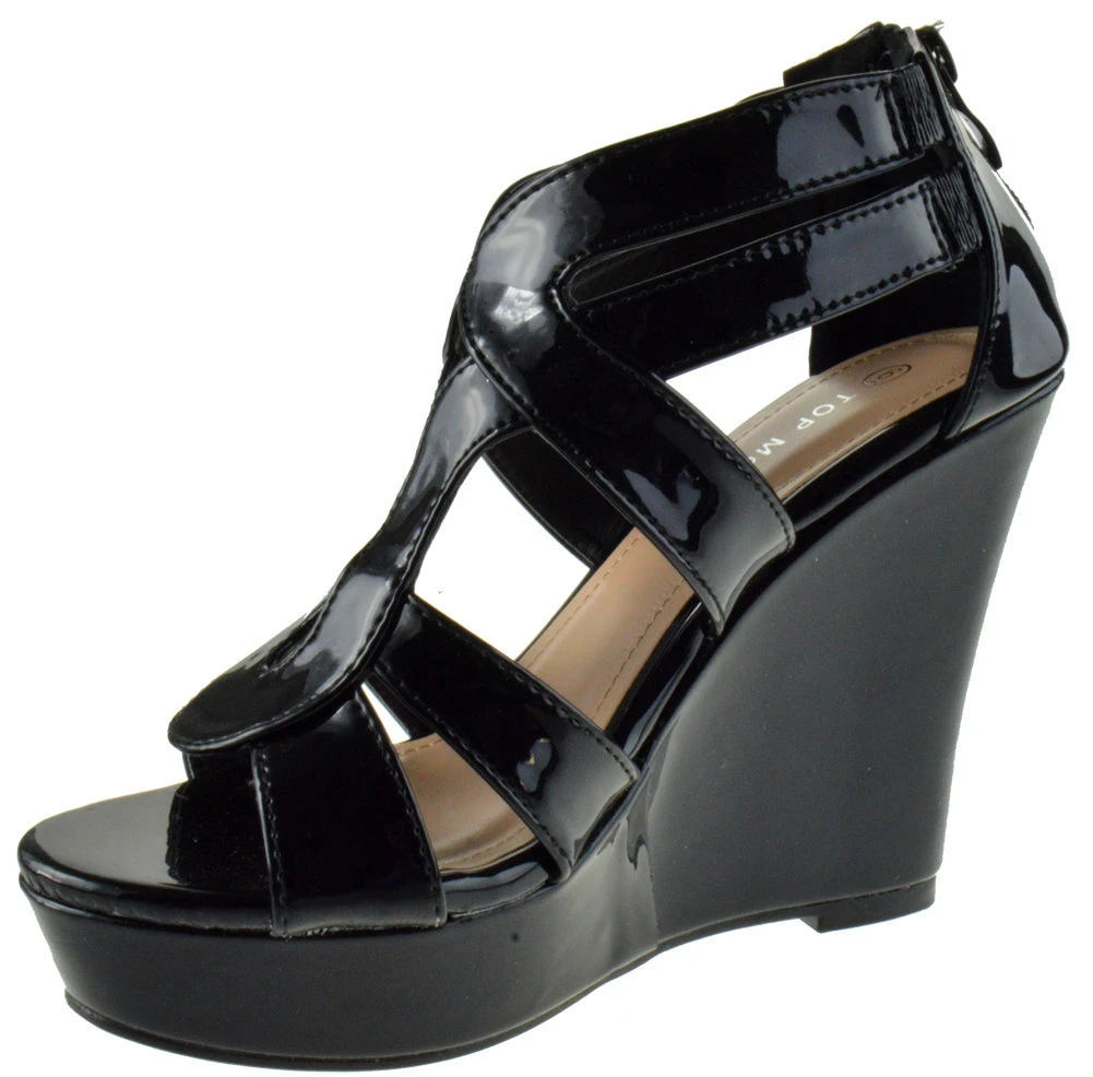 Lindy 3 Women's Heeled Strappy Wedge Sandals 3 Lindy 3 Women's Heeled Strappy Wedge Sandals