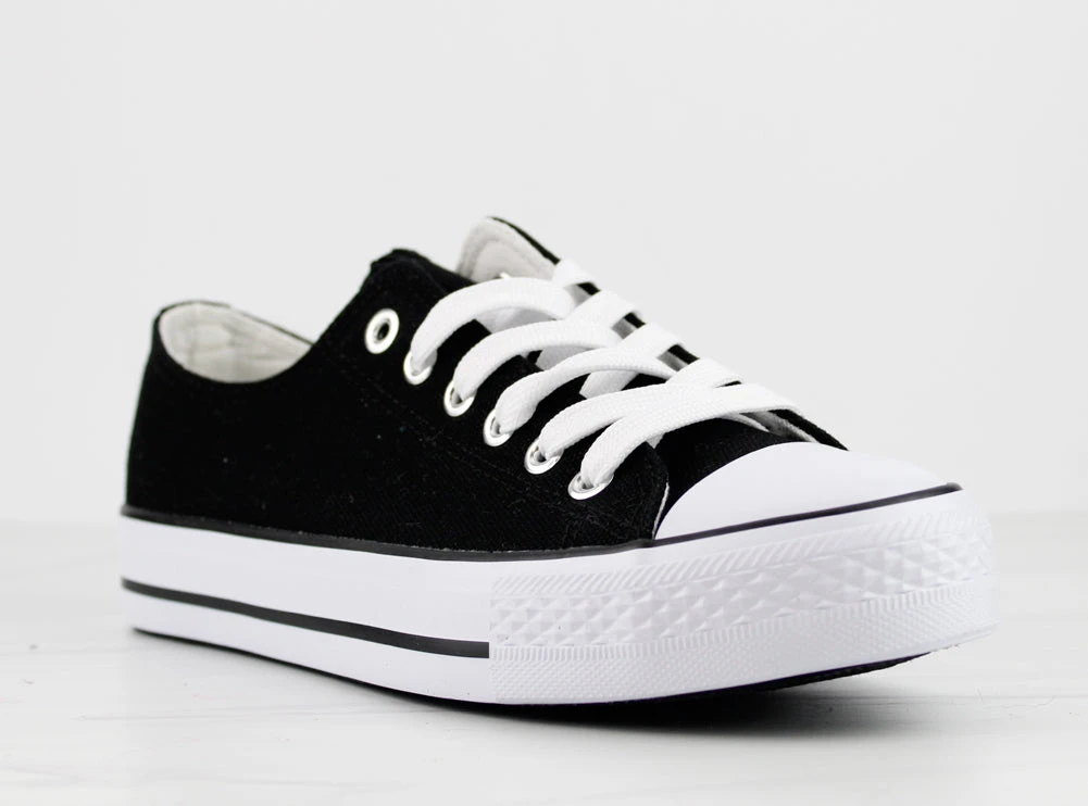 Lizzo 1 Womens Platform Lace Up Canvase Sneakers 6 Lizzo 1 Womens Platform Lace Up Canvase Sneakers - Image 4