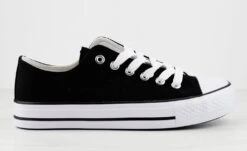 Lizzo 1 Womens Platform Lace Up Canvase Sneakers 26 Lizzo 1 Womens Platform Lace Up Canvase Sneakers -Bamboo Store Lizzo1Black 2