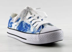 Lizzo 1 Womens Platform Lace Up Canvase Sneakers 34 Lizzo 1 Womens Platform Lace Up Canvase Sneakers -Bamboo Store Lizzo1BueTieDye 1