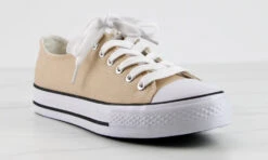 Lizzo 1 Womens Platform Lace Up Canvase Sneakers 28 Lizzo 1 Womens Platform Lace Up Canvase Sneakers -Bamboo Store Lizzo1Camel 1