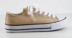 Lizzo 1 Womens Platform Lace Up Canvase Sneakers 29 Lizzo 1 Womens Platform Lace Up Canvase Sneakers -Bamboo Store Lizzo1Camel 2