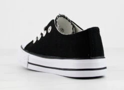 Lizzo 1K Little Girls Platform Lace Up Canvas Sneakers 27 Lizzo 1K Little Girls Platform Lace Up Canvas Sneakers -Bamboo Store Lizzo1KBlack 3