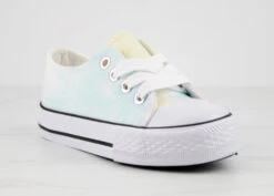 Lizzo 1K Little Girls Platform Lace Up Canvas Sneakers