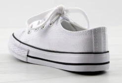 Lizzo 1K Little Girls Platform Lace Up Canvas Sneakers 36 Lizzo 1K Little Girls Platform Lace Up Canvas Sneakers -Bamboo Store Lizzo1KWhite 3