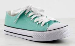 Lizzo 1 Womens Platform Lace Up Canvase Sneakers 31 Lizzo 1 Womens Platform Lace Up Canvase Sneakers -Bamboo Store Lizzo1Mint 1