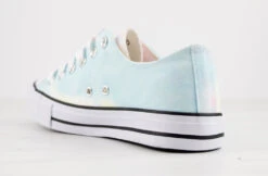 Lizzo 1 Womens Platform Lace Up Canvase Sneakers 24 Lizzo 1 Womens Platform Lace Up Canvase Sneakers -Bamboo Store Lizzo1TieDye 3