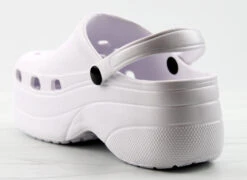 Lolli Womens Platform Sling Back Clogs -Bamboo Store LolliWhite 3