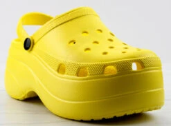 Lolli Womens Platform Sling Back Clogs -Bamboo Store LolliYellow 1