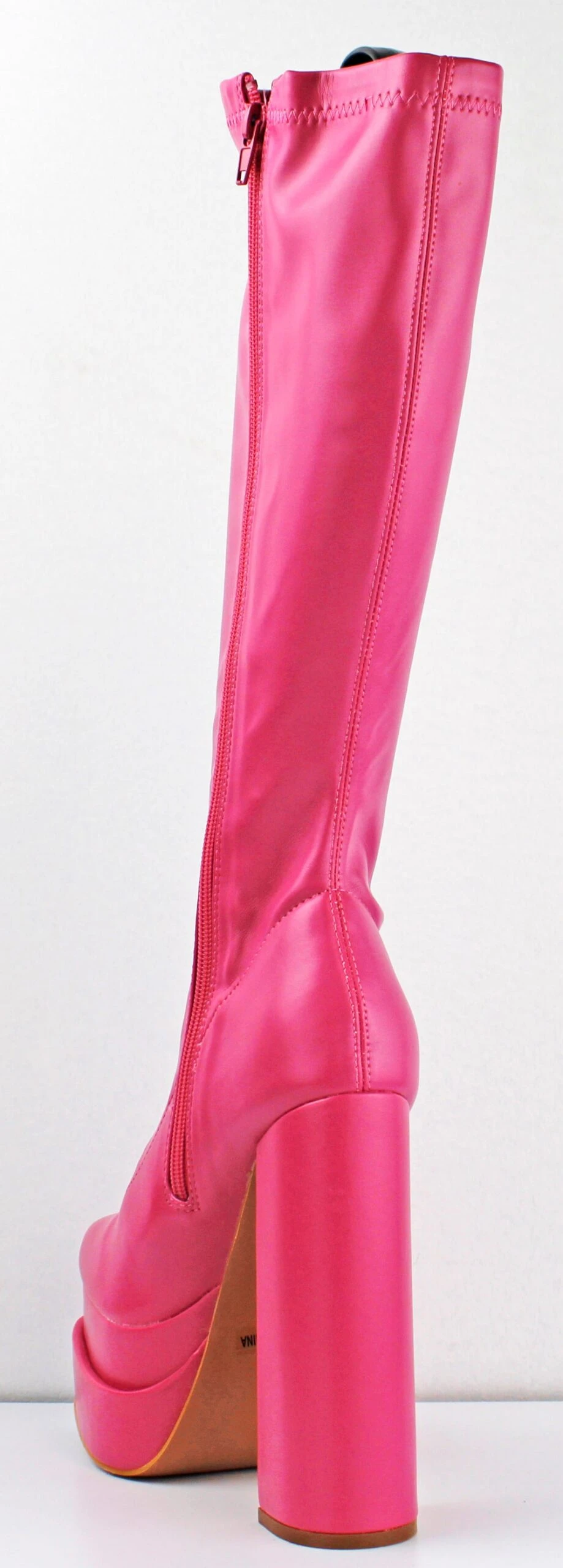 Looking Fire Women's High Platform Chunky High Heeled Boots 5 Looking Fire Women's High Platform Chunky High Heeled Boots - Image 3