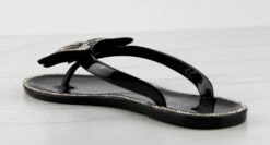 Forever Lucid 13 Womens Rhinestone Embellished Bow Jelly Flip Flops -Bamboo Store Lucid13Black 4