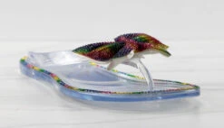 Forever Lucid 13 Womens Rhinestone Embellished Bow Jelly Flip Flops -Bamboo Store Lucid13multi 1