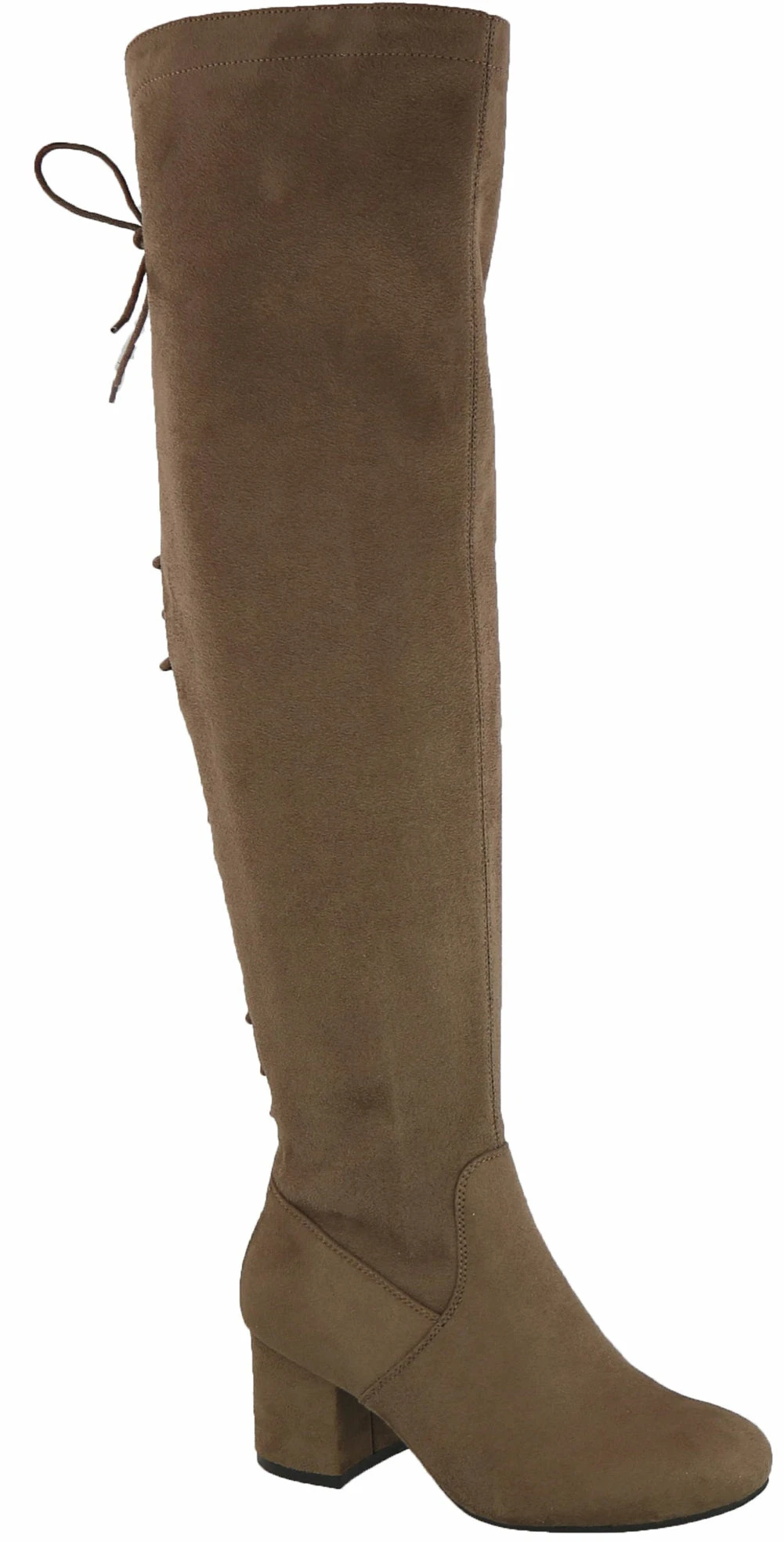Lucy-22 Womens Low Heeled Tie Up Thigh High Boots 5 Lucy-22 Womens Low Heeled Tie Up Thigh High Boots - Image 3