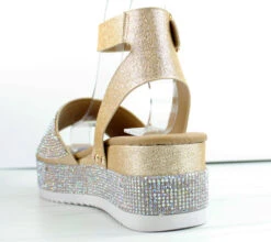 Forever Luxury 96 Women's Rhinestone Wide Band Buckled Platform Sandals -Bamboo Store Luxury96 6 bf44f3ee 54a4 46bd 9711 fe685376fd7c