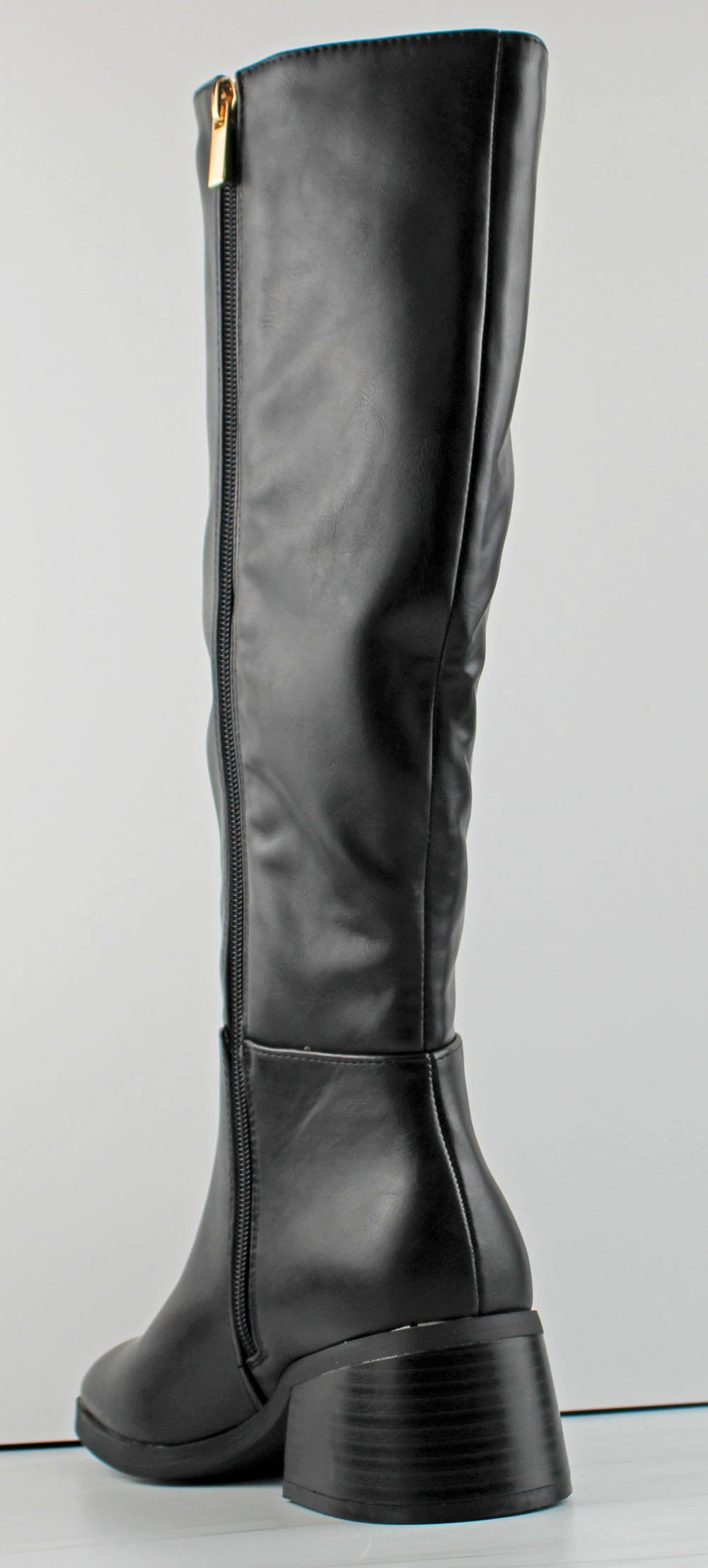 Bamboo Boom 02 Women's Knee High Low Heeled Riding Boots 5 Bamboo Boom 02 Women's Knee High Low Heeled Riding Boots - Image 3