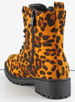 Machin Women's Patent Lace Up Combat Boots 10 Machin Women's Patent Lace Up Combat Boots -Bamboo Store MachinLeopard3