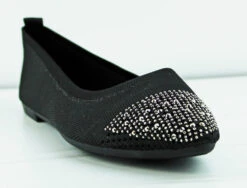 Forever Maiden 22 Women's Memory Foam Rhinestone Toe Comfort Flats