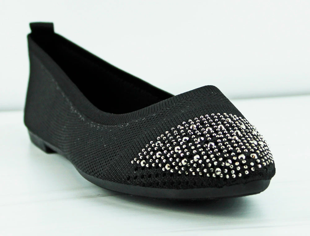 Forever Maiden 22 Women's Memory Foam Rhinestone Toe Comfort Flats 3 Forever Maiden 22 Women's Memory Foam Rhinestone Toe Comfort Flats