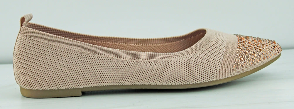 Forever Maiden 22 Women's Memory Foam Rhinestone Toe Comfort Flats 7 Forever Maiden 22 Women's Memory Foam Rhinestone Toe Comfort Flats - Image 5