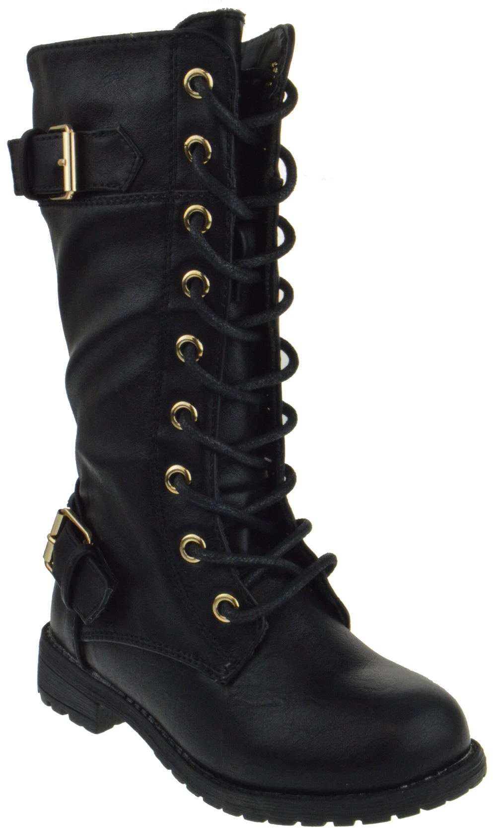 Mango 27k Girls Knee High Lace Up Combat Boot 6 Mango 27k Girls Knee High Lace Up Combat Boot - Image 4