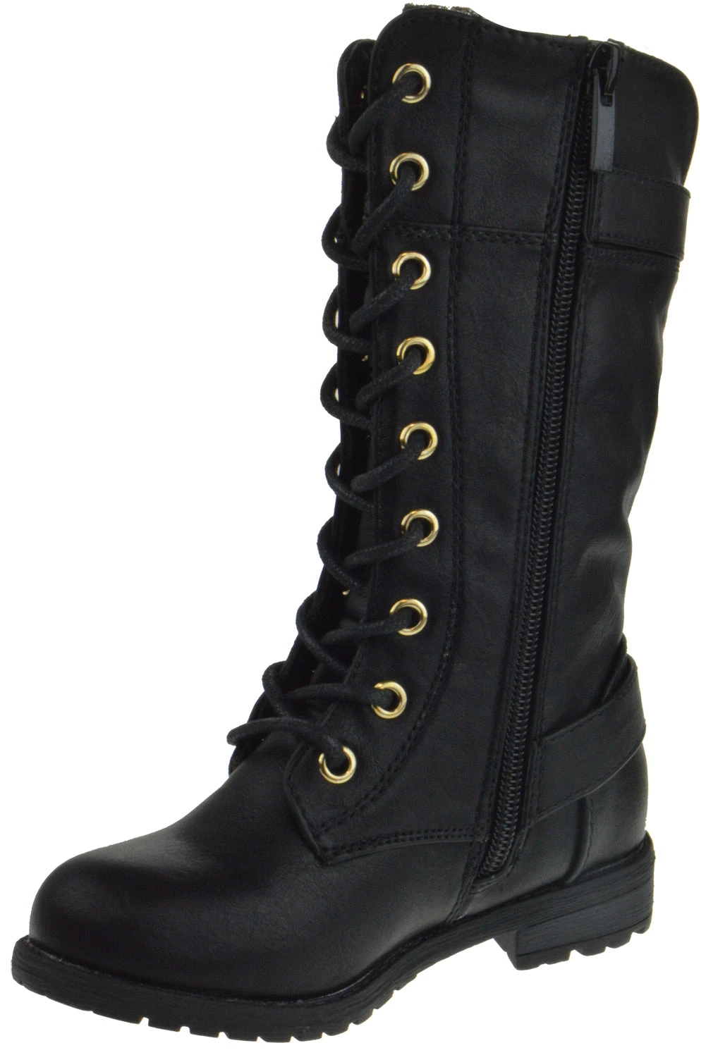 Mango 27k Girls Knee High Lace Up Combat Boot 7 Mango 27k Girls Knee High Lace Up Combat Boot - Image 5
