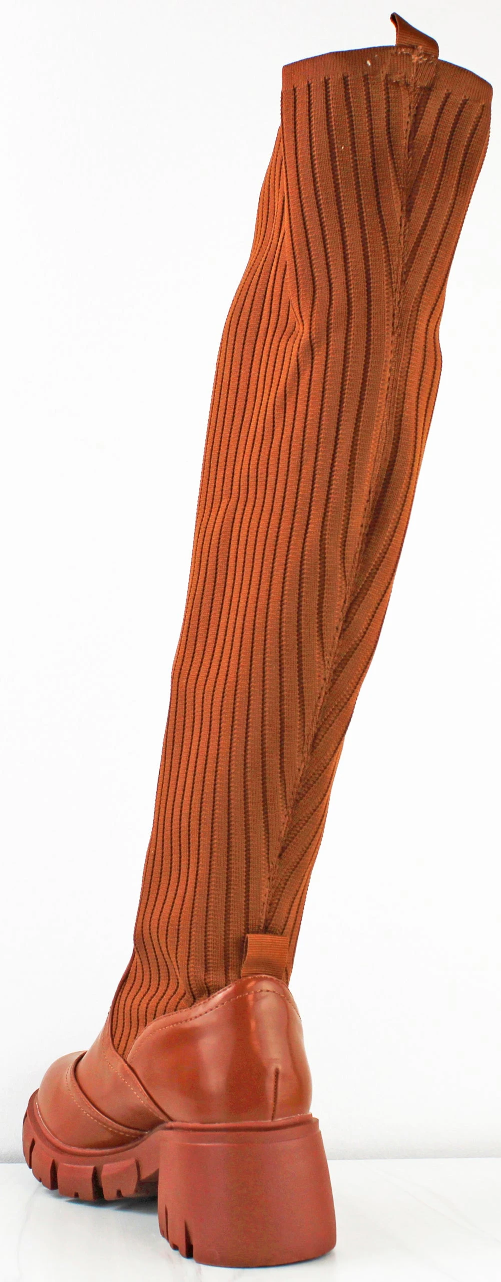 Massimo Women's Knitted Thigh High Chunky Platform Boots 5 Massimo Women's Knitted Thigh High Chunky Platform Boots - Image 3